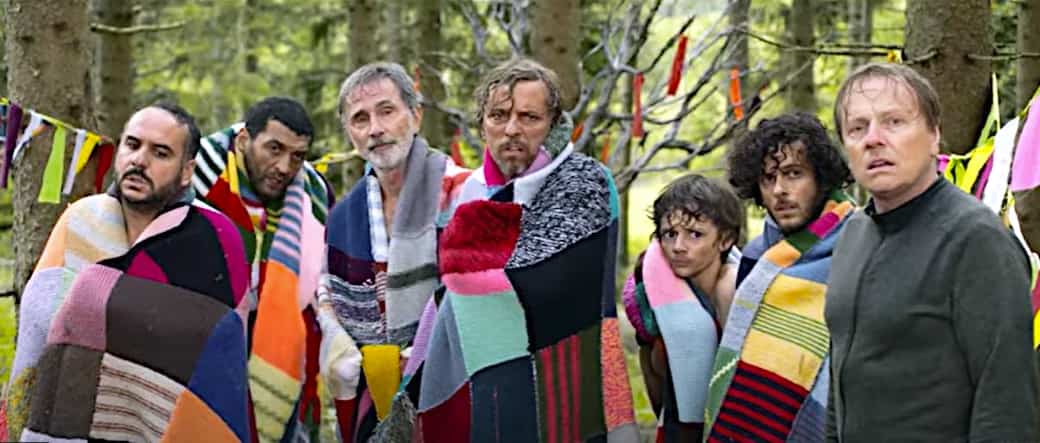 Hommes au bord de la crise de nerfs