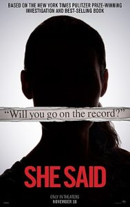 SHE SAID Poster