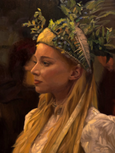 LA JEUNE FILLE ET LES PAYSANS Poster