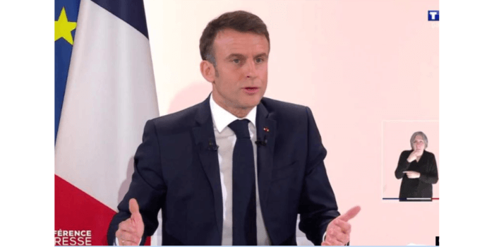Emmanuel Macron Conférence de presse sur TF1 16 janvier 2023