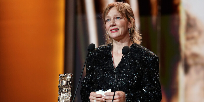Sandra Hüller recevant son César en 2024