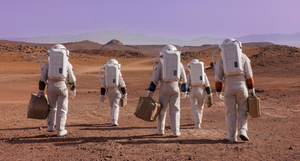 La mission de l'espace
