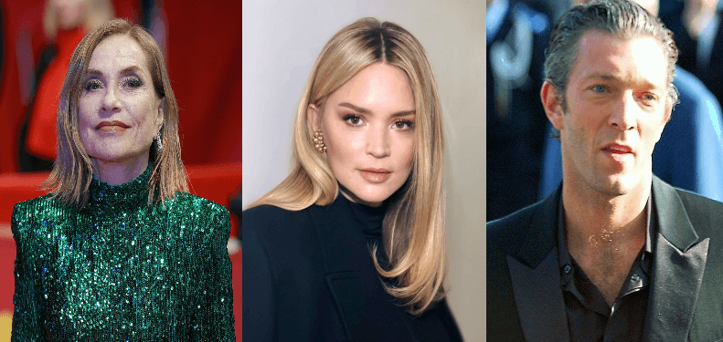 Isabelle Huppert, Virginie Efira, Vincent Cassel,