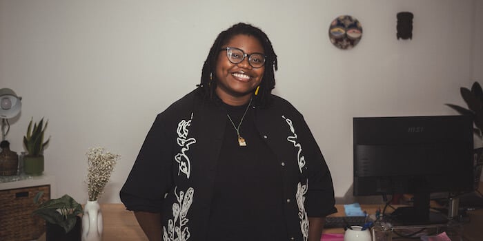 Giusse Lalois, fondatrice et productrice de la société La Félicité
