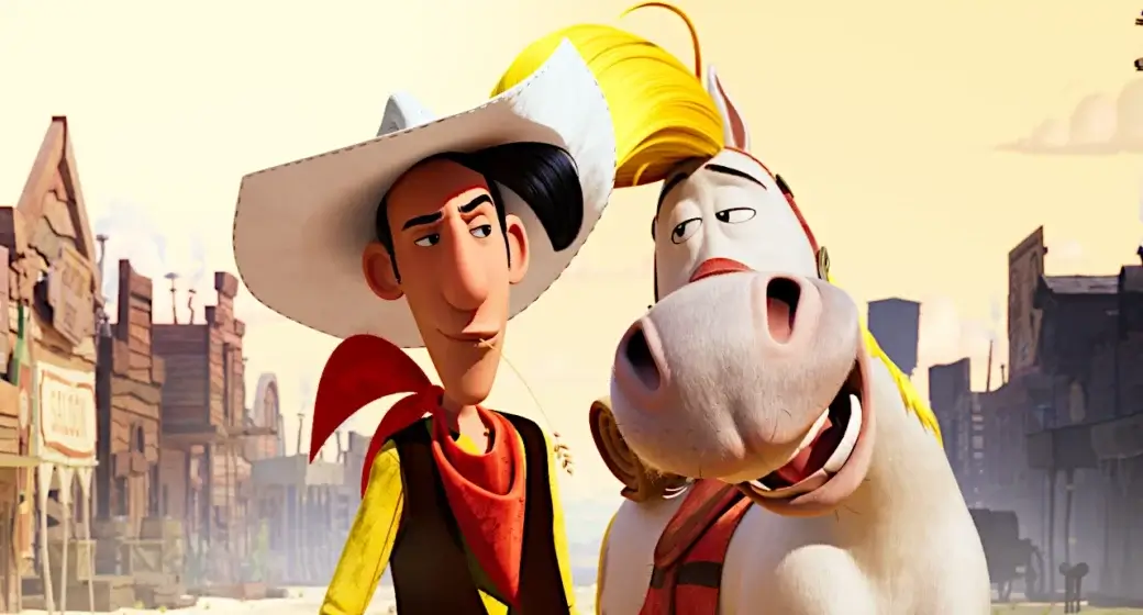 Lucky Luke dans Bienvenue à Fanga Town