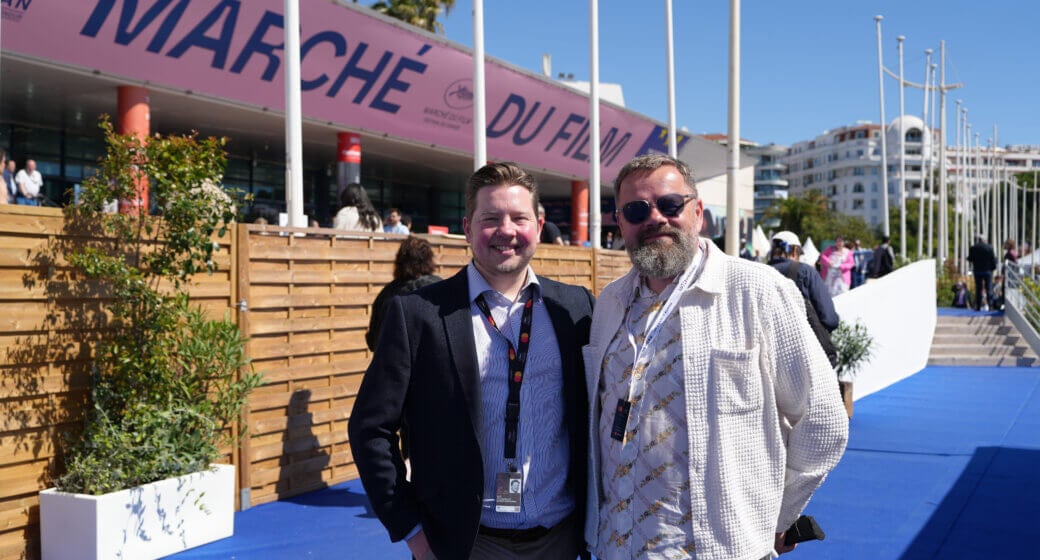 William Fitzgerald (Galway Film Fleadh) et Alexis Juncosa (Luxembourg City Film Festival) © Film Fund Luxembourg
