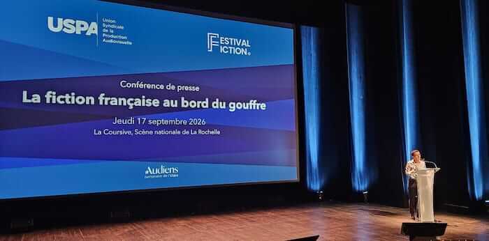 La conférence de presse de l'USPA au Festival de fiction de La Rochelle 2026