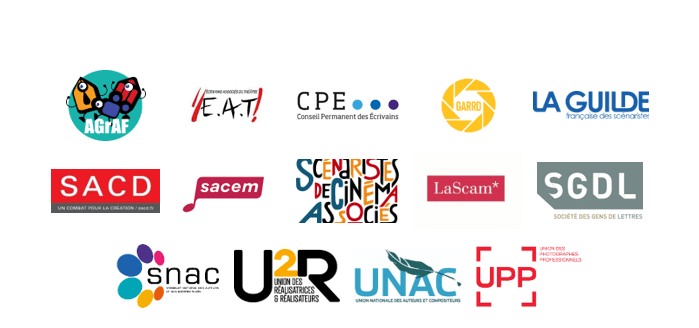 organisations d'auteurs signataires